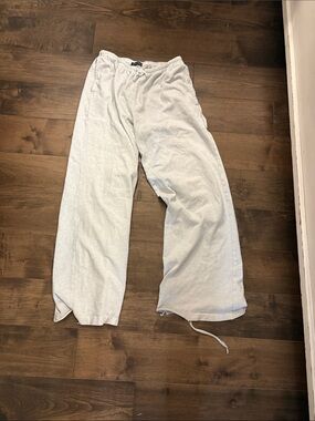 Brandy Light Gray Drawstring Lounge Pants